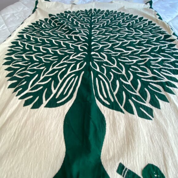 Handmade Poplin Tree Of Life Wall Curtain Hanging Applique Tapestry Yoga Decor - Picture 6 of 10